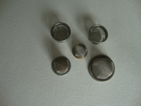 stainless steel filter caps